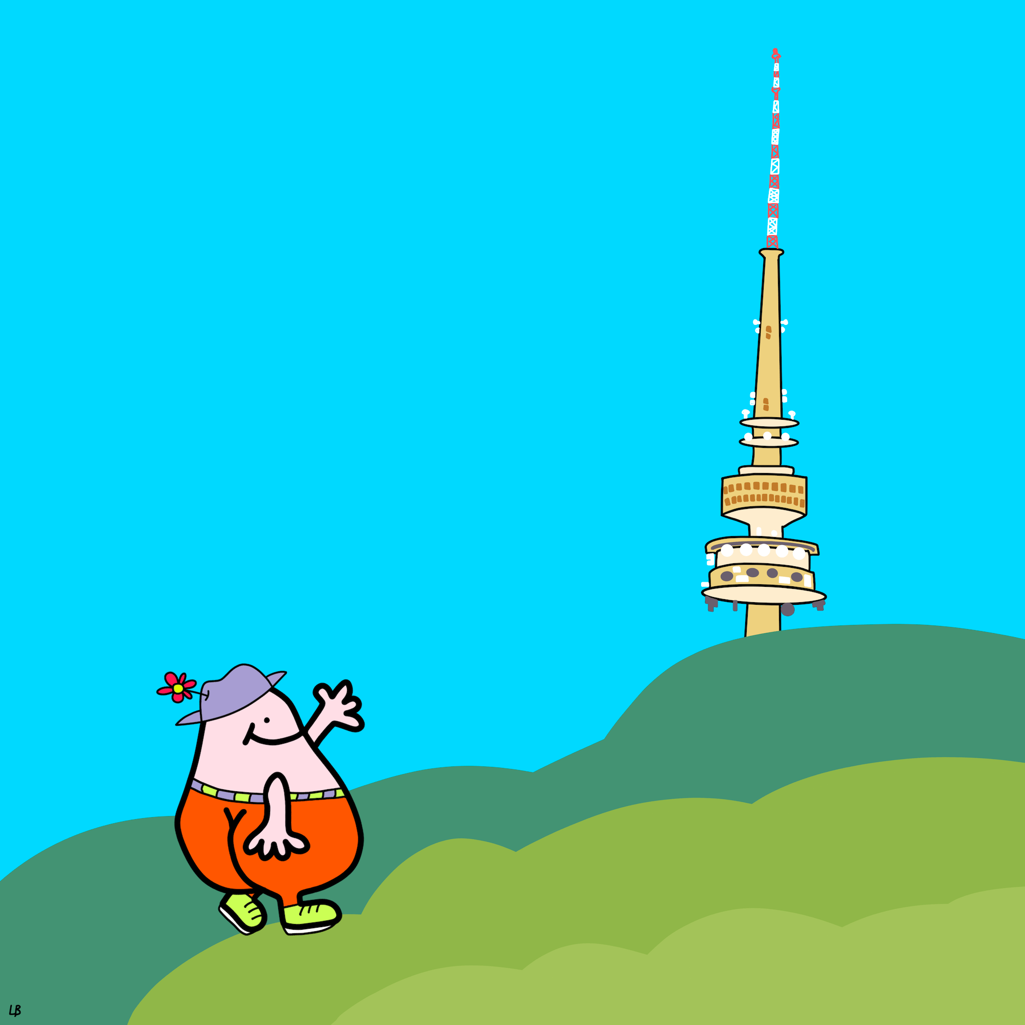 Out and about in Canberra: Black Mountain tower 🍑